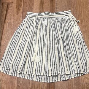 Old navy Striped Cream and Black Skirt